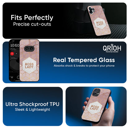 Boss Lady Glass Case for Nothing Phone 3a