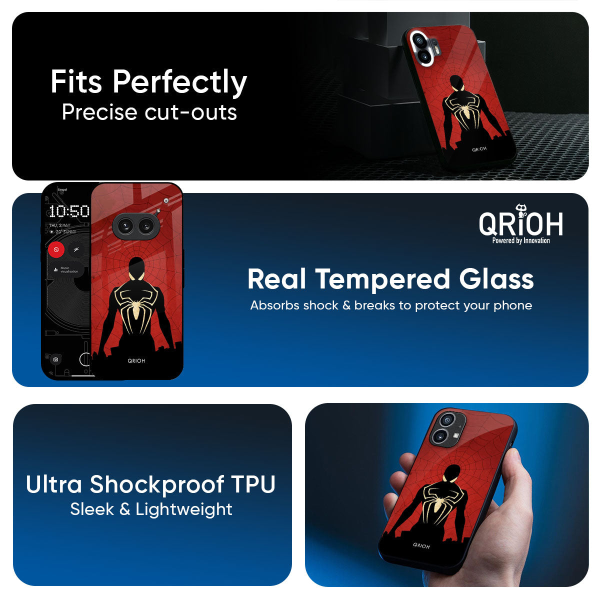 Mighty Superhero Glass Case For Nothing Phone 3a