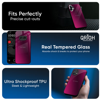 Pink Burst Glass Case for Nothing Phone 3a