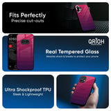 Wavy Pink Pattern Glass Case for Nothing Phone 4a 5G