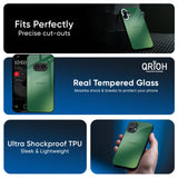 Green Grunge Texture Glass Case for Nothing Phone 3a