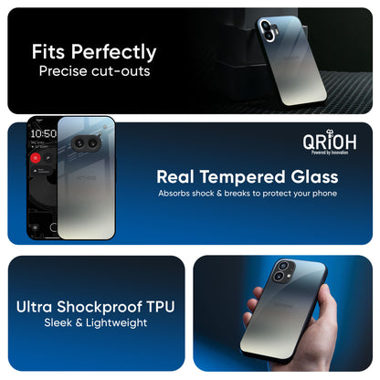 Tricolor Ombre Glass Case for Nothing Phone 3a Pro