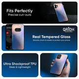 Blue Mauve Gradient Glass Case for Nothing Phone 3a