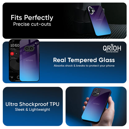 Dark Ocean Glass Case for Nothing Phone 3a Pro