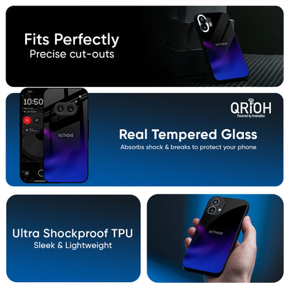 Black Onyx Glass Case for Nothing Phone 4a 5G