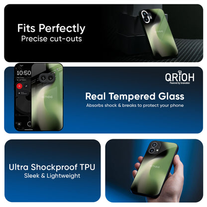 Green Tornado Glass Case for Nothing Phone 4a Pro 5G
