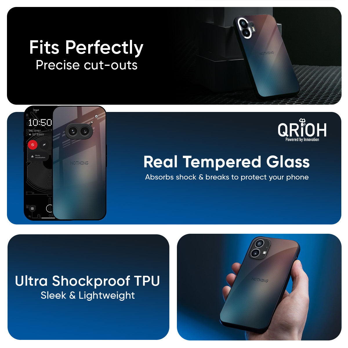 Dust Strom Glass Case for Nothing CMF Phone 2 Pro
