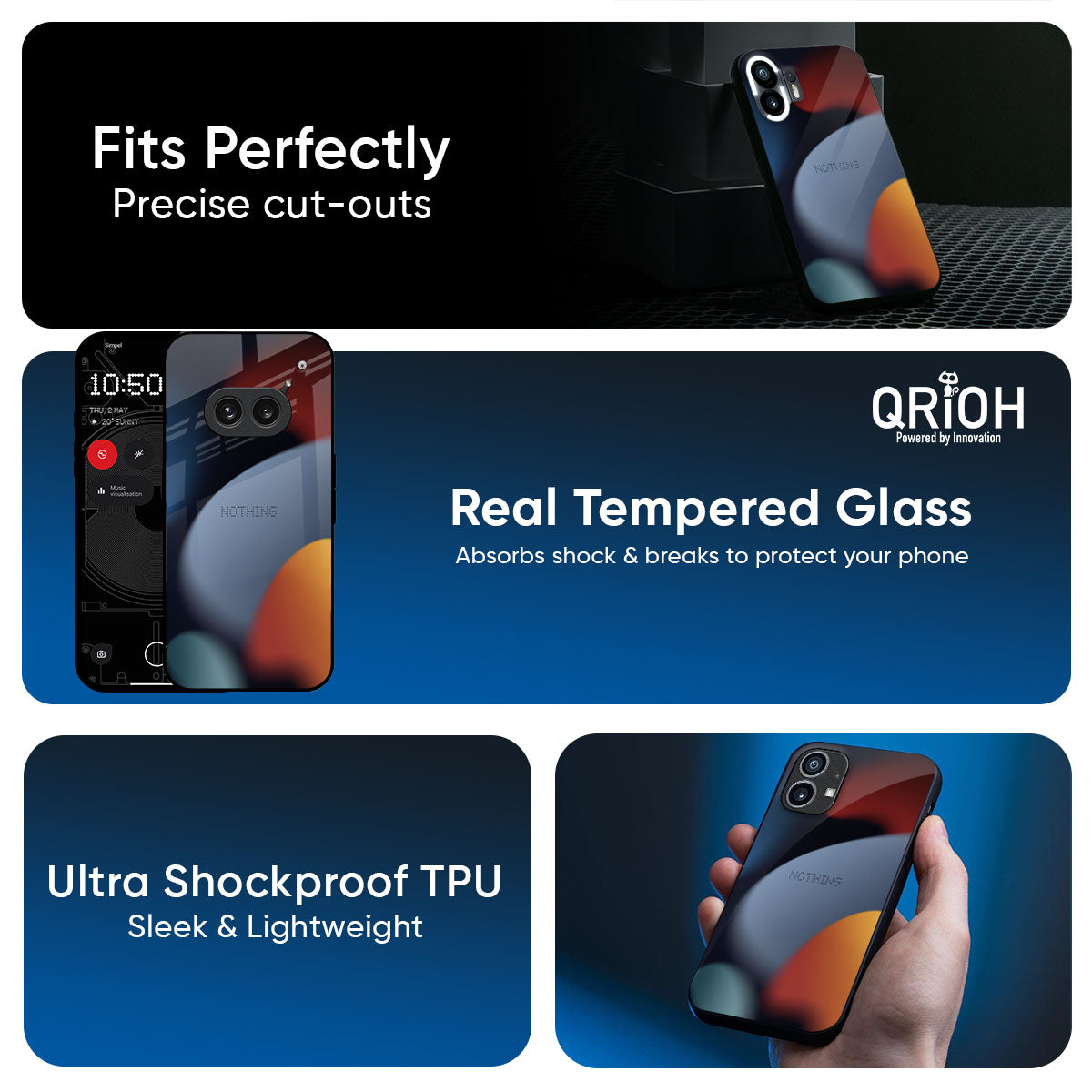 Acrylic Stones Glass Case for Nothing Phone 3a