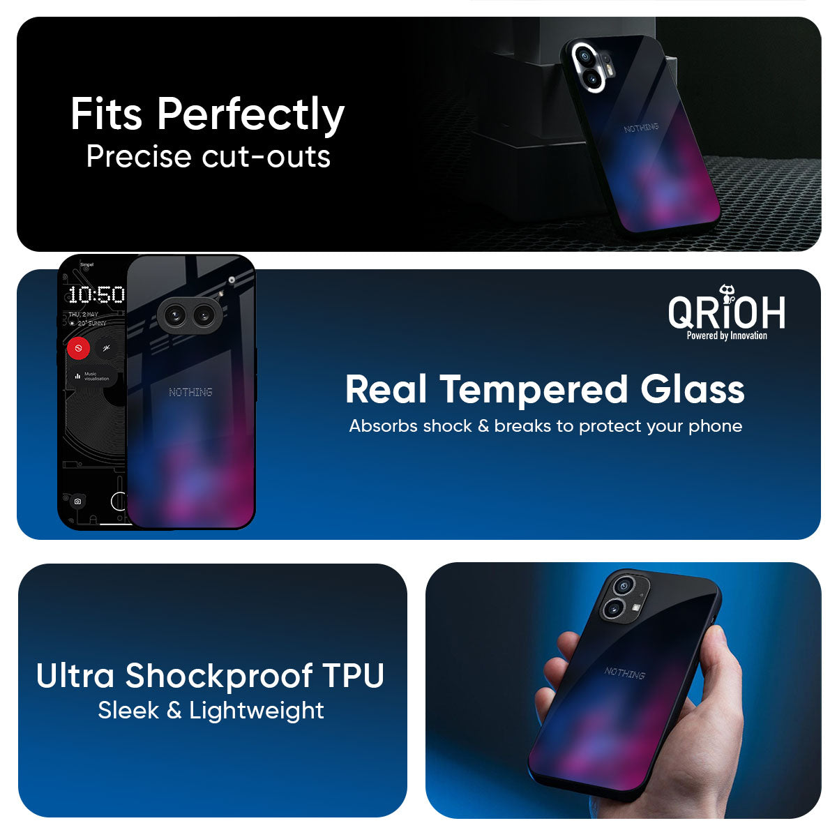 Pink Smudge Glass Case for Nothing Phone 3a Pro