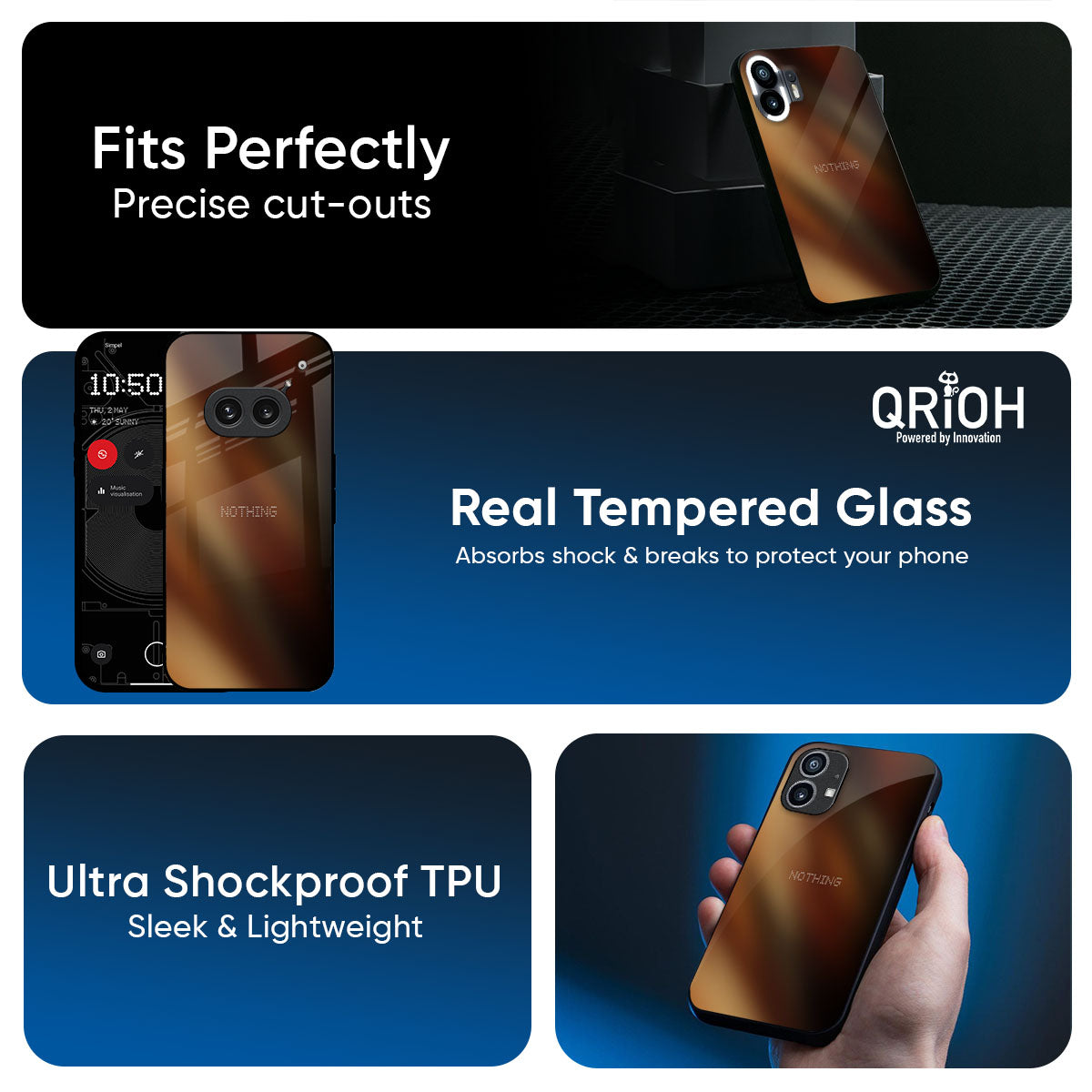 EarthTones Glass Case for Nothing Phone 4a Pro 5G