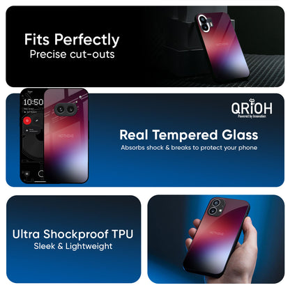 Gaussian Red Glass Case for Nothing Phone 4a 5G
