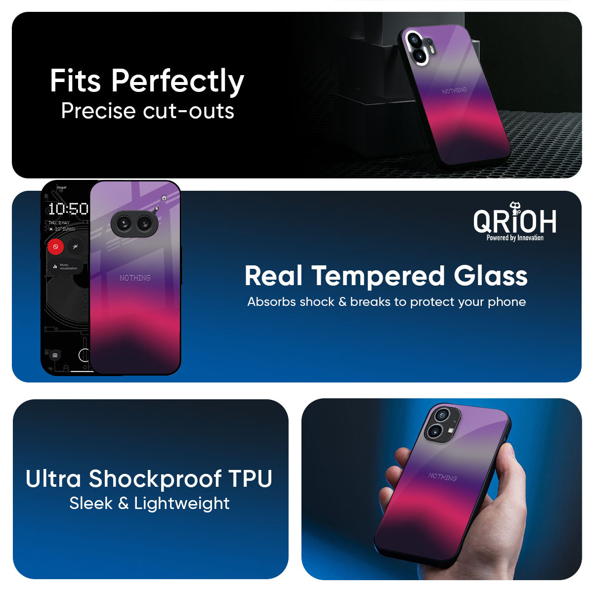Pink Horizon Glass Case for Nothing CMF Phone 2 Pro