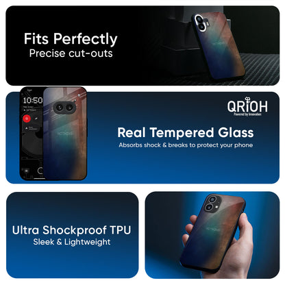 Rusty Gradient Glass Case for Nothing Phone 4a 5G