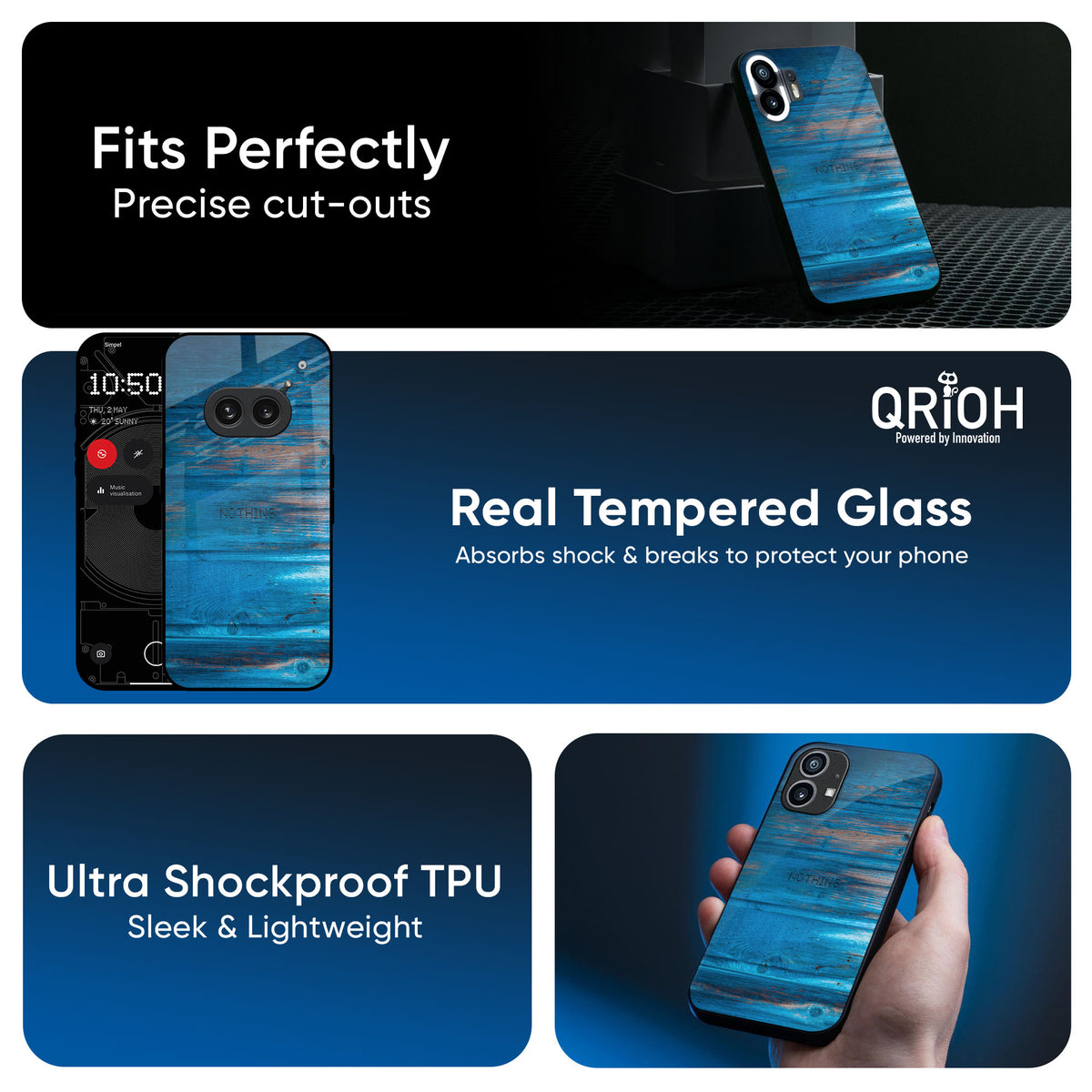 Patina Finish Glass case for Nothing Phone 3a