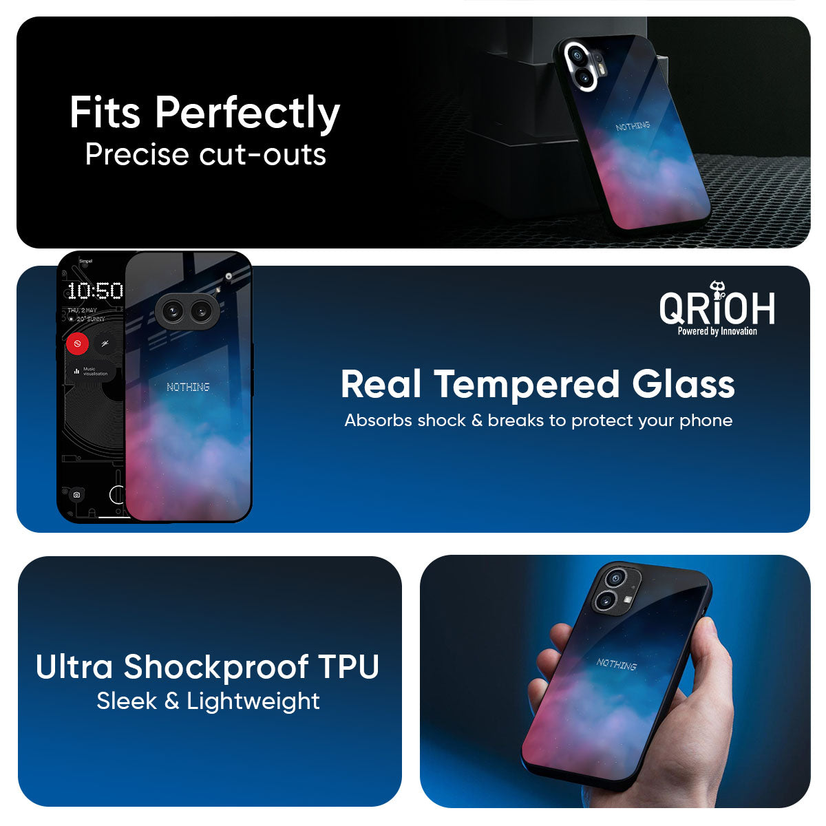Cloudy Galaxy Glass Case for Nothing CMF Phone 2 Pro