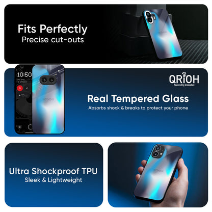 Blue Swan Shadow Glass Case for Nothing CMF Phone 2 Pro