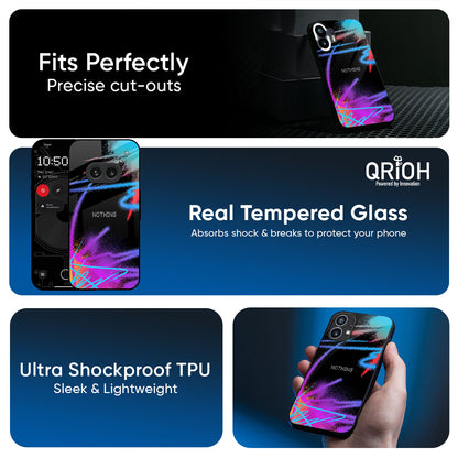 Brushy Color Glass Case for Nothing CMF Phone 2 Pro