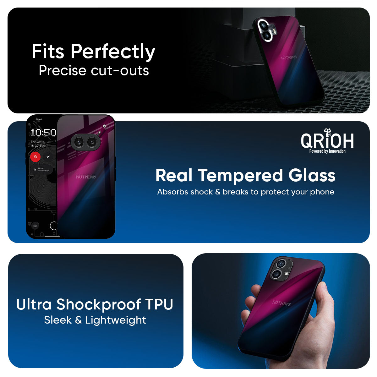 Speedy Motion Glass Case for Nothing CMF Phone 2 Pro