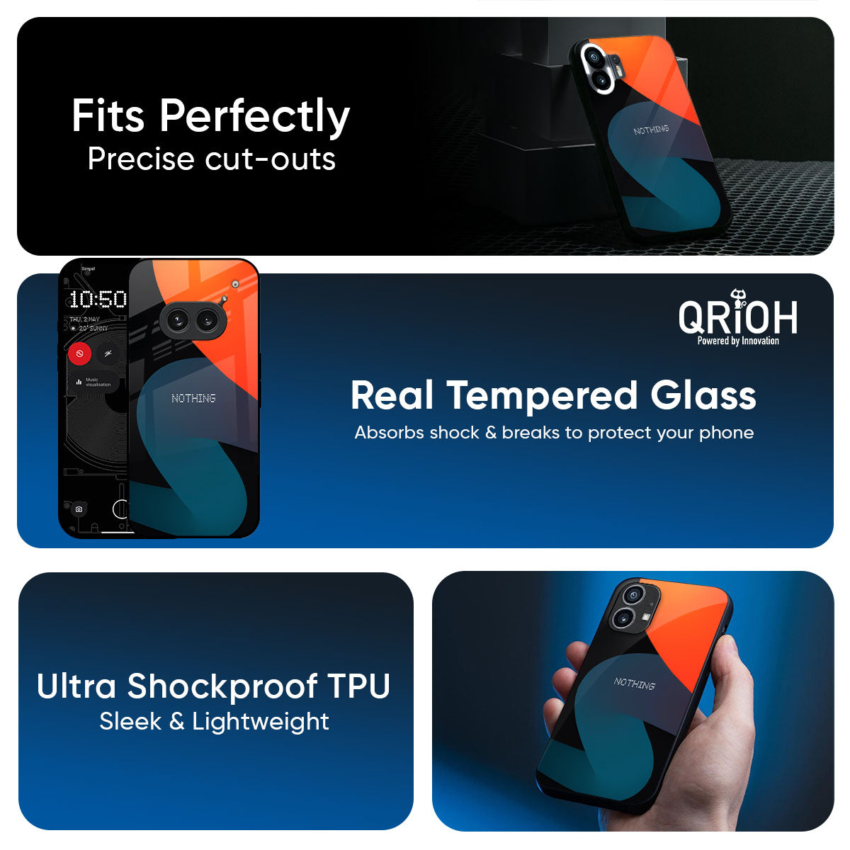 Bold Line Glass Case for Nothing CMF Phone 2 Pro