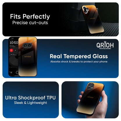 Grainy Yellow Glass Case for Nothing CMF Phone 2 Pro