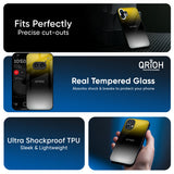 Yellow Shadow Glass Case for Nothing Phone 4a Pro 5G