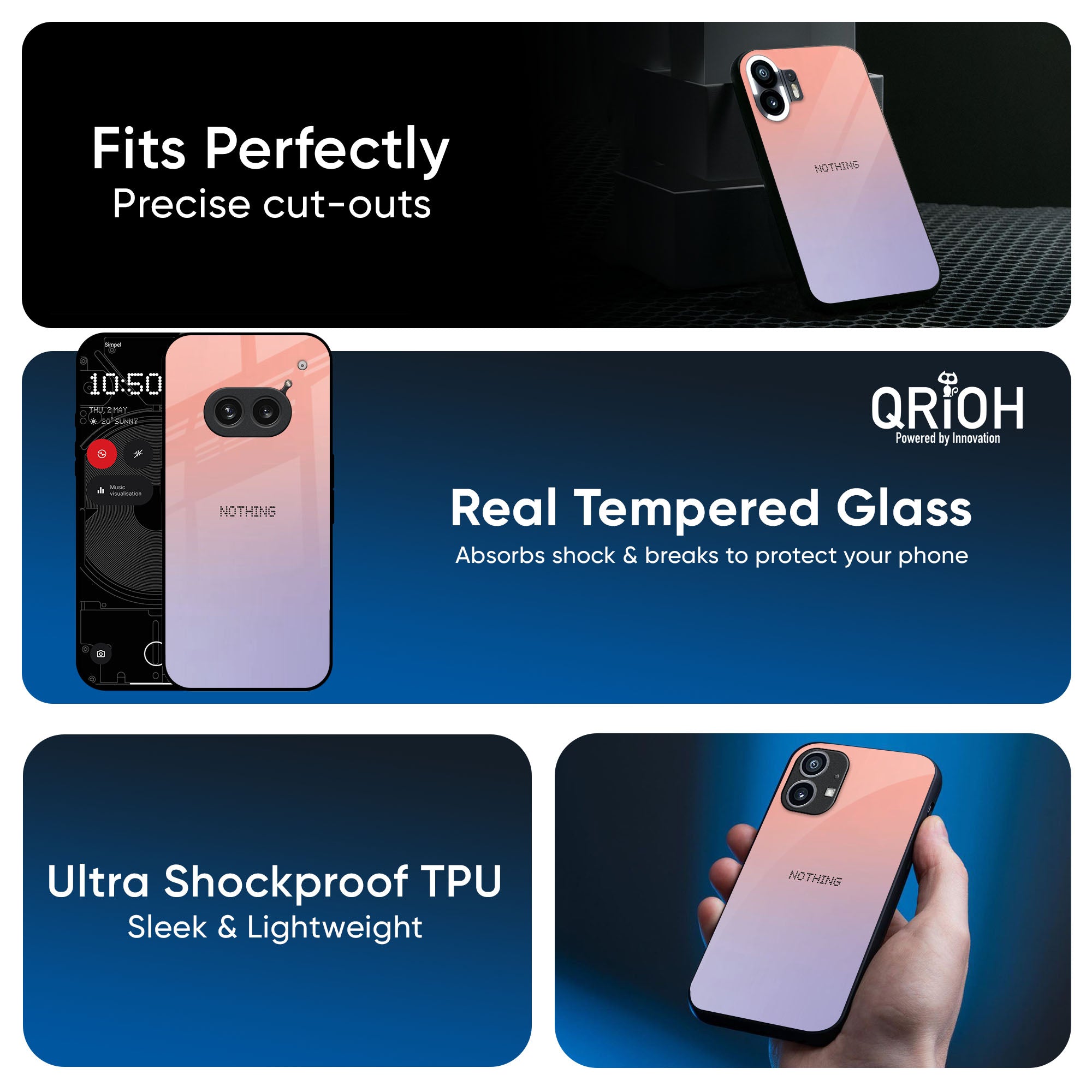 Dawn Gradient Glass Case for Nothing Phone 3a
