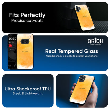 Rustic Orange Glass Case for Nothing Phone 3a