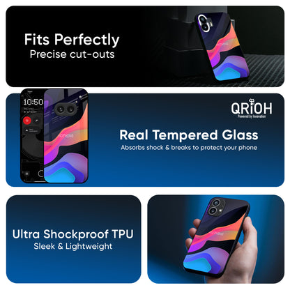 Colorful Fluid Glass Case for Nothing Phone 4a 5G