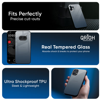 Smokey Grey Color Glass Case For Nothing CMF Phone 2 Pro