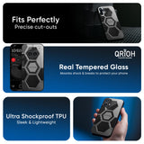 Hexagon Style Glass Case For Nothing Phone 3a Pro