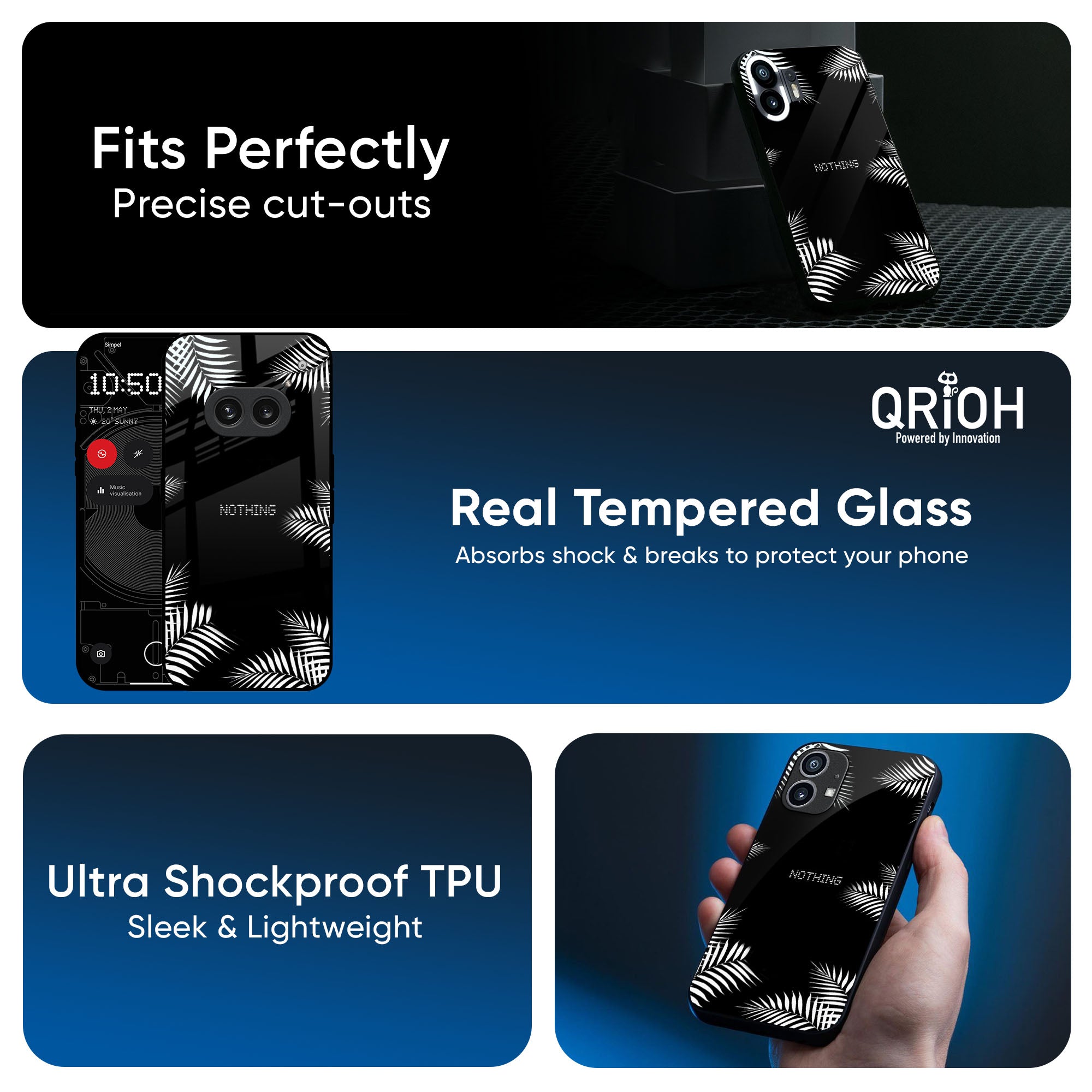 Zealand Fern Design Glass Case For Nothing CMF Phone 2 Pro