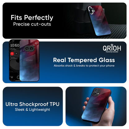 Smokey Watercolor Glass Case for Nothing Phone 3a