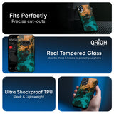 Watercolor Wave Glass Case for Nothing Phone 4a Pro 5G