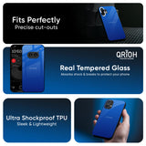 Egyptian Blue Glass Case for Nothing Phone 4a Pro 5G