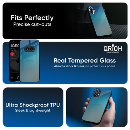 Sea Theme Gradient Glass Case for Nothing CMF Phone 2 Pro
