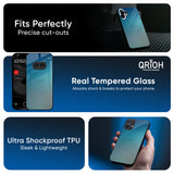 Sea Theme Gradient Glass Case for Nothing Phone 4a 5G
