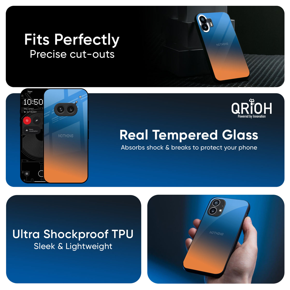Sunset Of Ocean Glass Case for Nothing Phone 3a