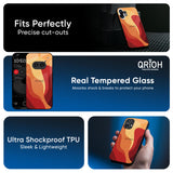 Magma Color Pattern Glass Case for Nothing Phone 3a