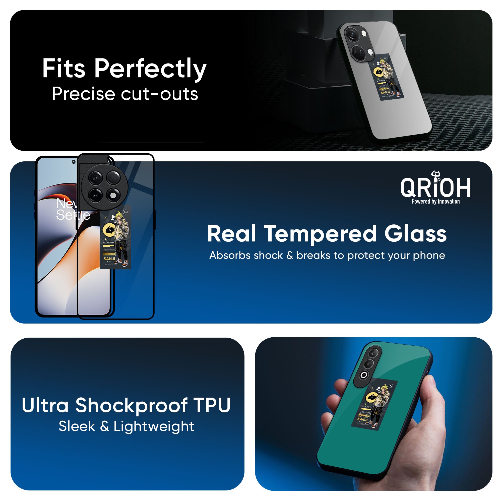 Cool Sanji Glass Case for OnePlus 15 5G
