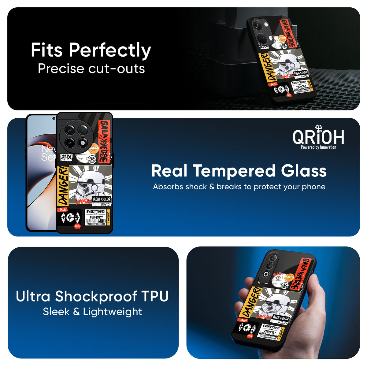 Galaxy Edge Glass Case for OnePlus 13R 5G