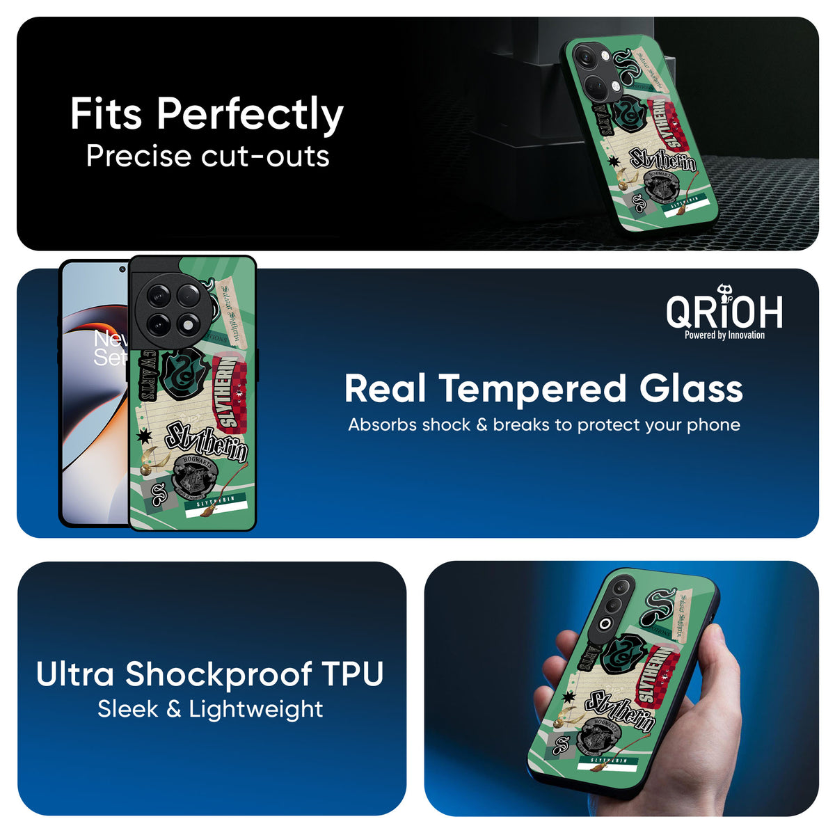 Slytherin Glass Case for OnePlus 13s 5G