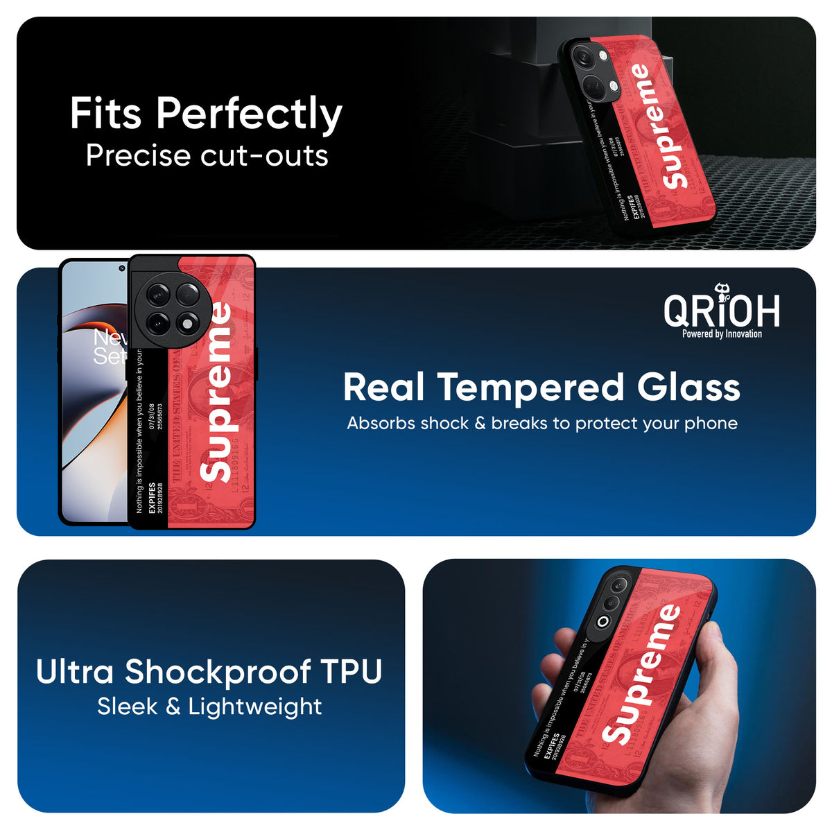 Supreme Ticket Glass Case for OnePlus 13R 5G