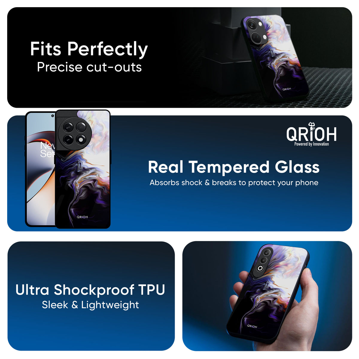 Enigma Smoke Glass Case for OnePlus 13R 5G