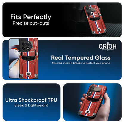 Racing Vintage Glass Case for OnePlus 15 5G