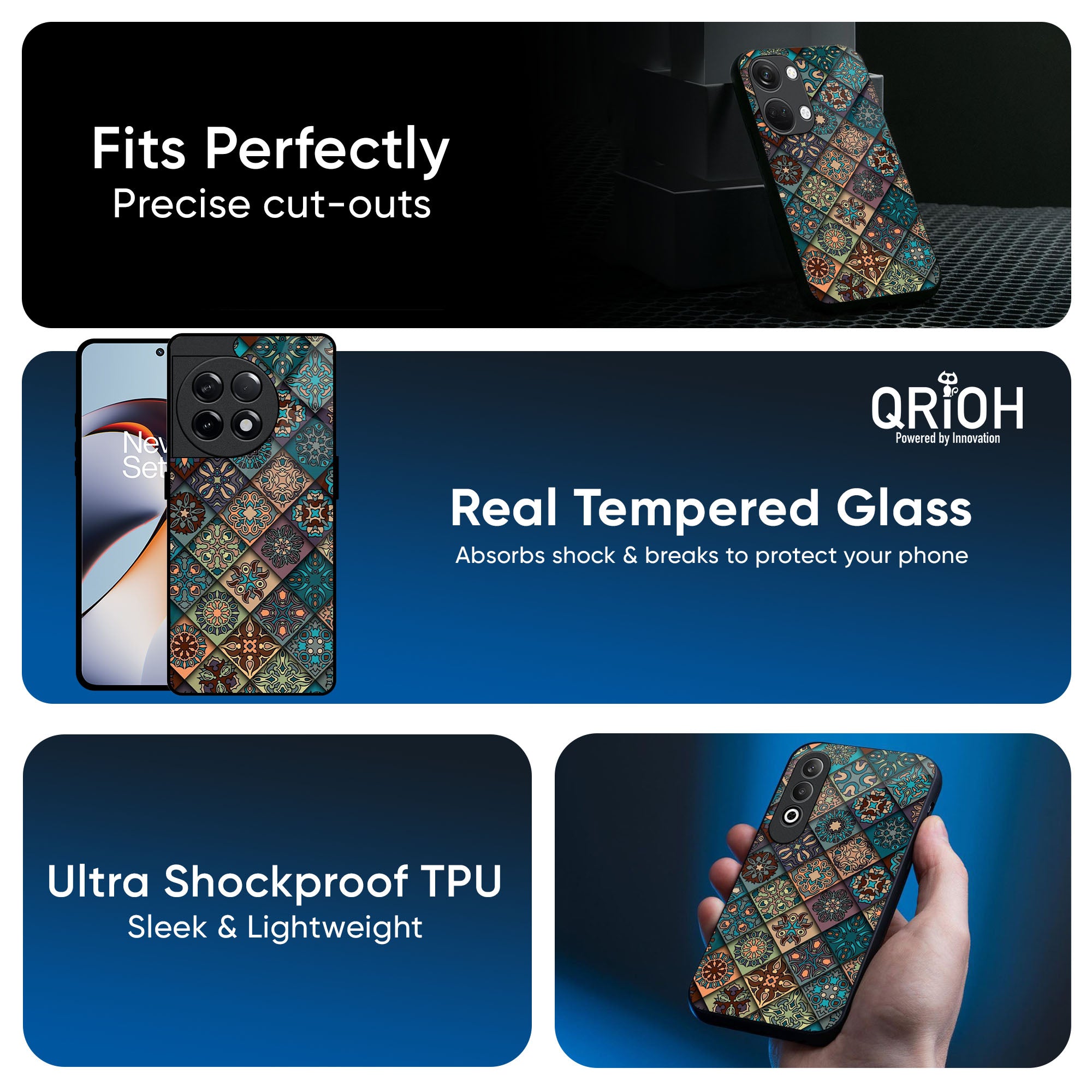 Retro Art Glass Case for OnePlus 15R 5G