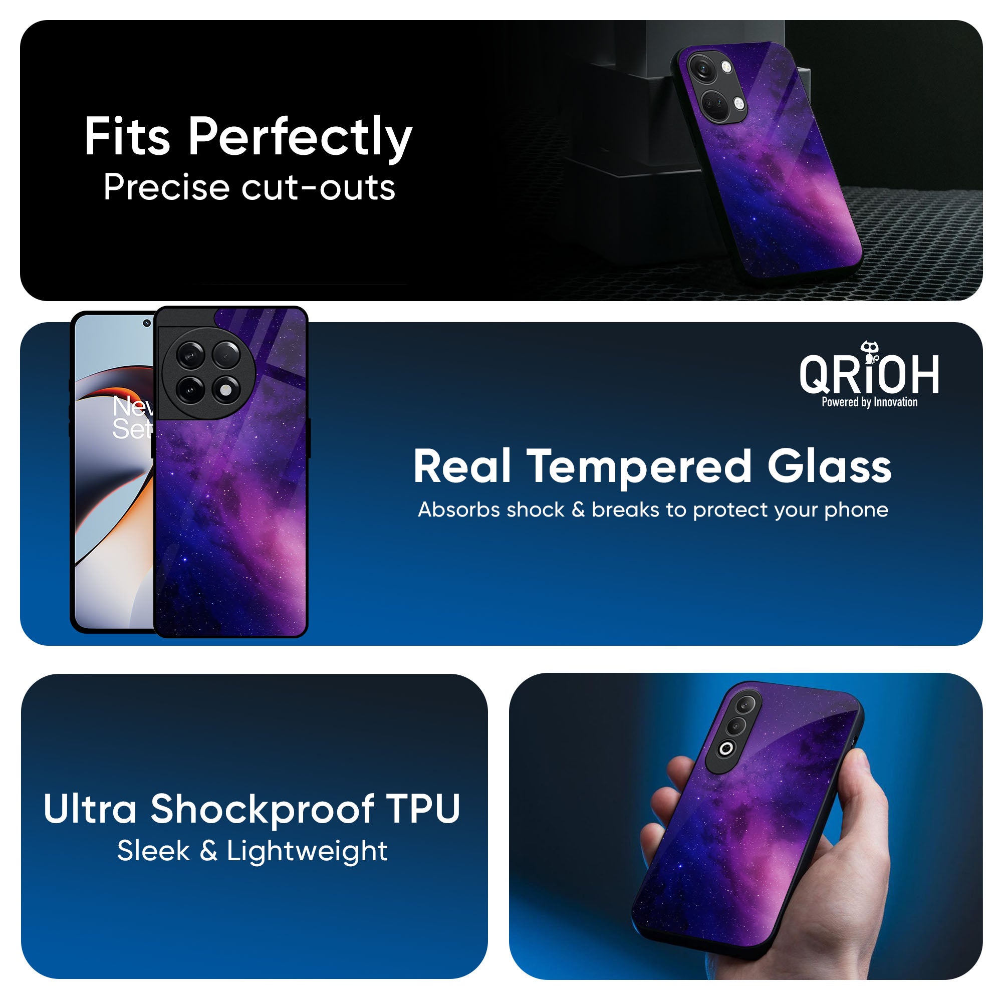 Stars Life Glass Case For OnePlus Nord 5 5G
