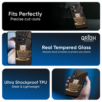 Tea With Kitty Glass Case For OnePlus 13R 5G