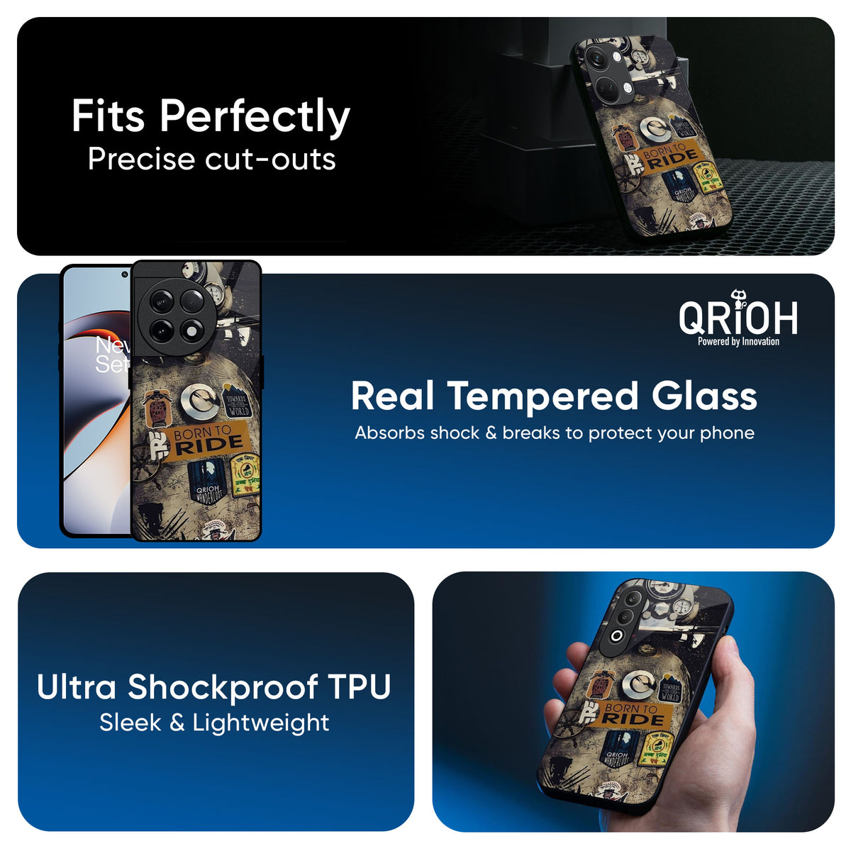 Ride Mode On Glass Case for OnePlus 13R 5G