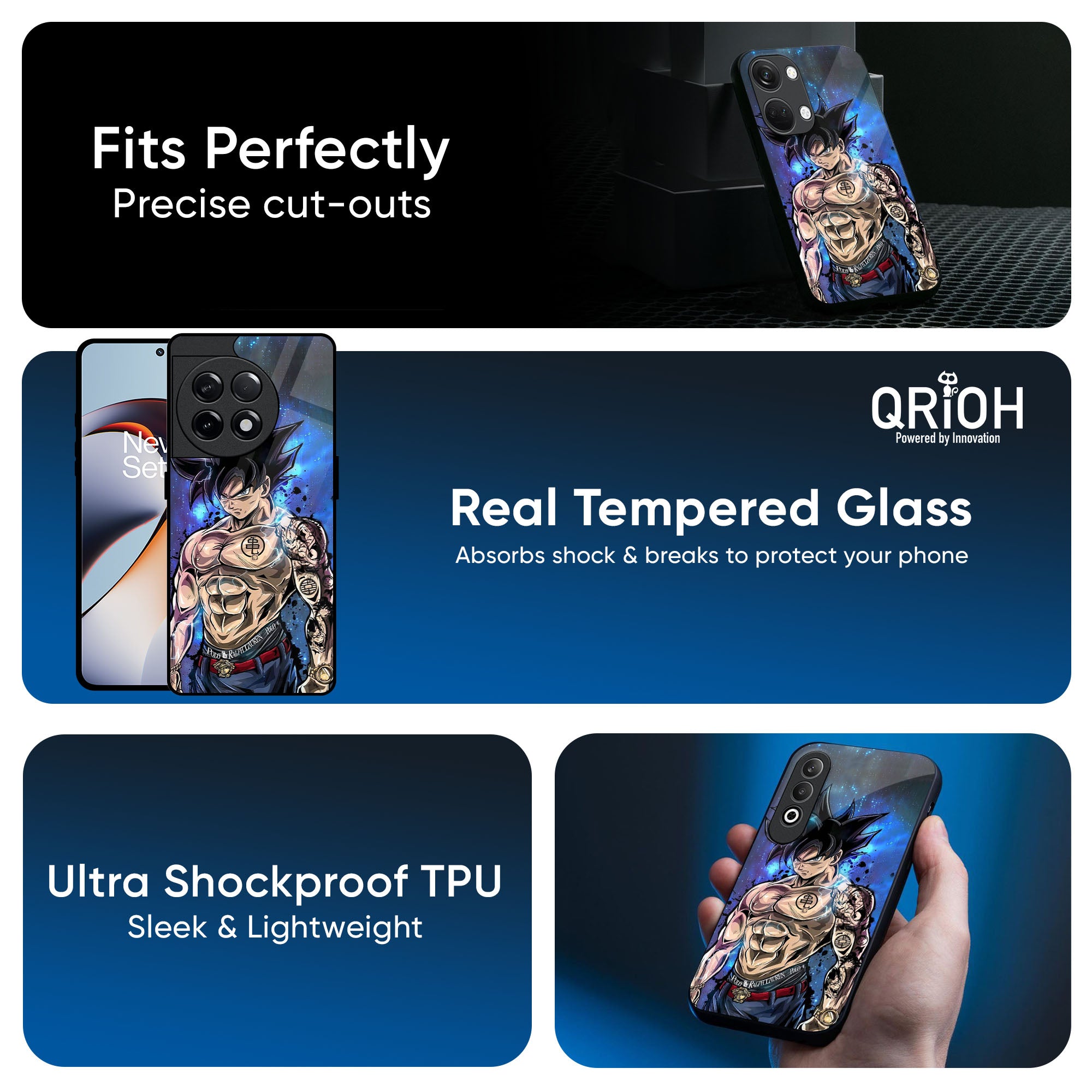 Branded Anime Glass Case for OnePlus Nord CE5 5G