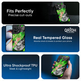 Anime Green Splash Glass Case for OnePlus 15R 5G